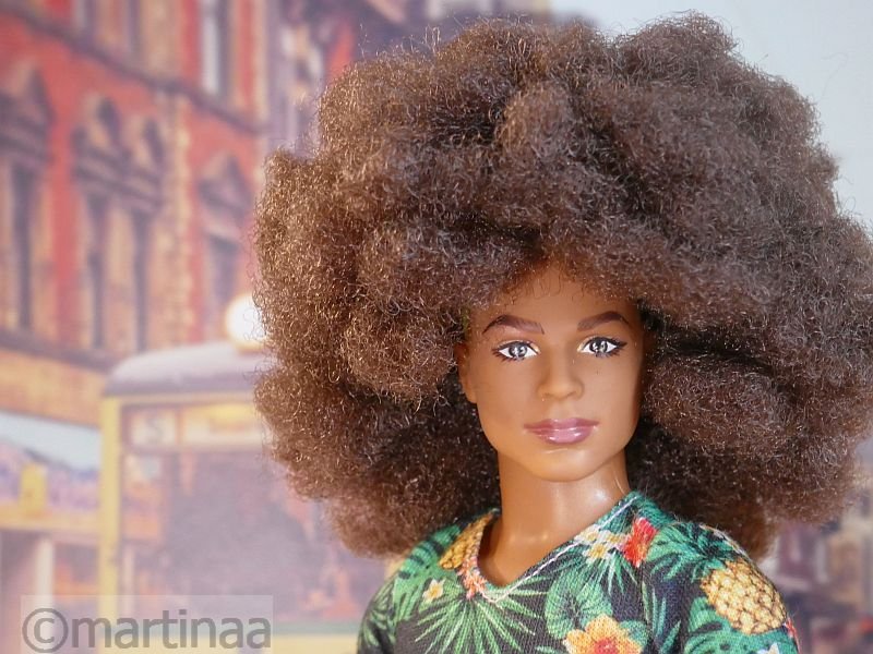 Strubbeliger Afro Look